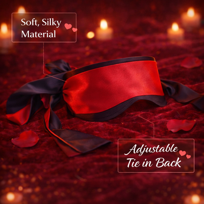 Satin Eye Mask — Adjustable Couples Blindfold